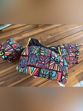 Speedo Kids Swim Trunks with Multicolor Geometric Print